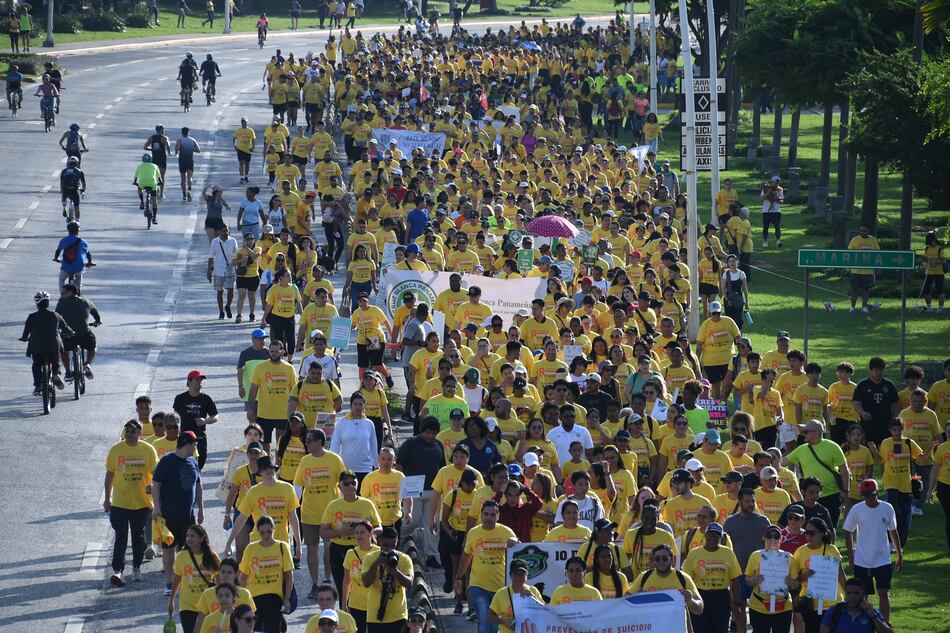 Día Mundial para la prevención contra el suicidio, realizan caminata en la ciudad capital