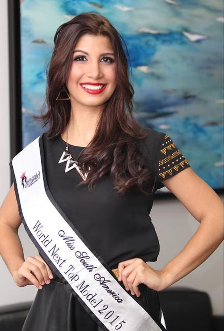 Panameña se destaca en concurso de belleza en Beirut