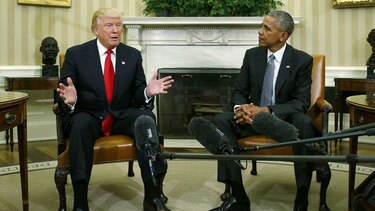 Obama y Trump prometen trabajar juntos, tras su primera reunión en la Casa Blanca