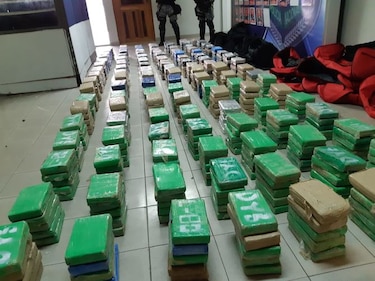 Decomisan 598 paquetes de droga en Sabanitas, provincia de Colón