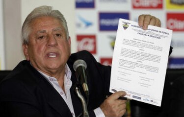 Arresto domiciliario para dos dirigentes de la Federación Ecuatoriana de Fútbol