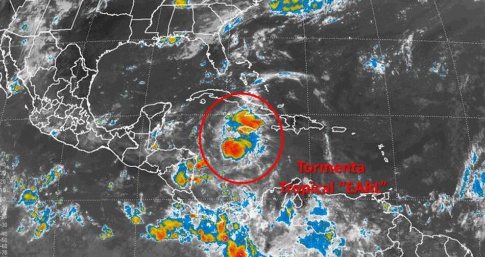 Honduras emite alerta amarilla por tormenta tropical ‘Earl’