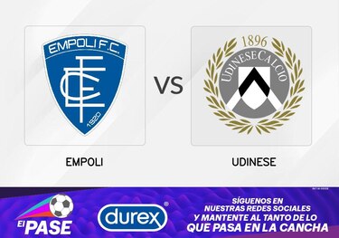 Udinese se enfrente a Empoli en la Serie A de Italia tras un receso de 53 días