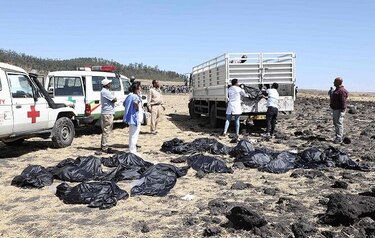 Accidente de avión en Etiopía deja 157 muertos de 35 países