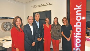 Scotiabank y Maserati realizan evento para clientes de Banca Privada