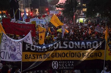 Nueva jornada de protestas callejeras contra presidente Bolsonaro en Brasil