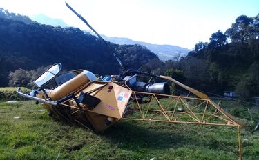 Se cae un helicóptero en Las Nubes de Cerro Punta; reportan tres heridos