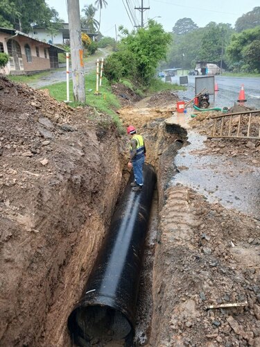 Avanza en 57% proyecto para dotar de agua potable a comunidades de Panamá Norte