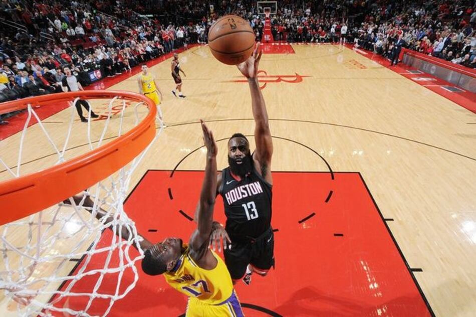 Una exhibición de Harden da triunfo a Rockets ante Lakers
