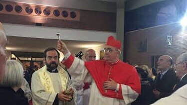 Lacunza toma posesión como cardenal de la iglesia romana San José de Cupertino