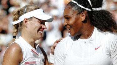 Kerber agua la fiesta de Serena en Wimbledon