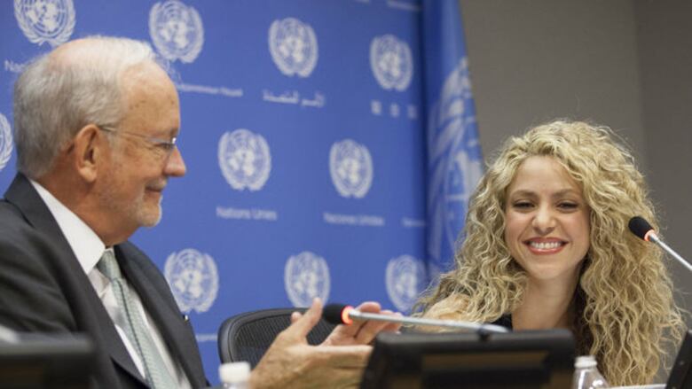 Shakira pone música a la cumbre de desarrollo de la ONU