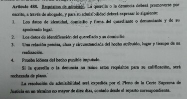 Pleno de la Corte, con diez días para admitir denuncia contra Rubén De León