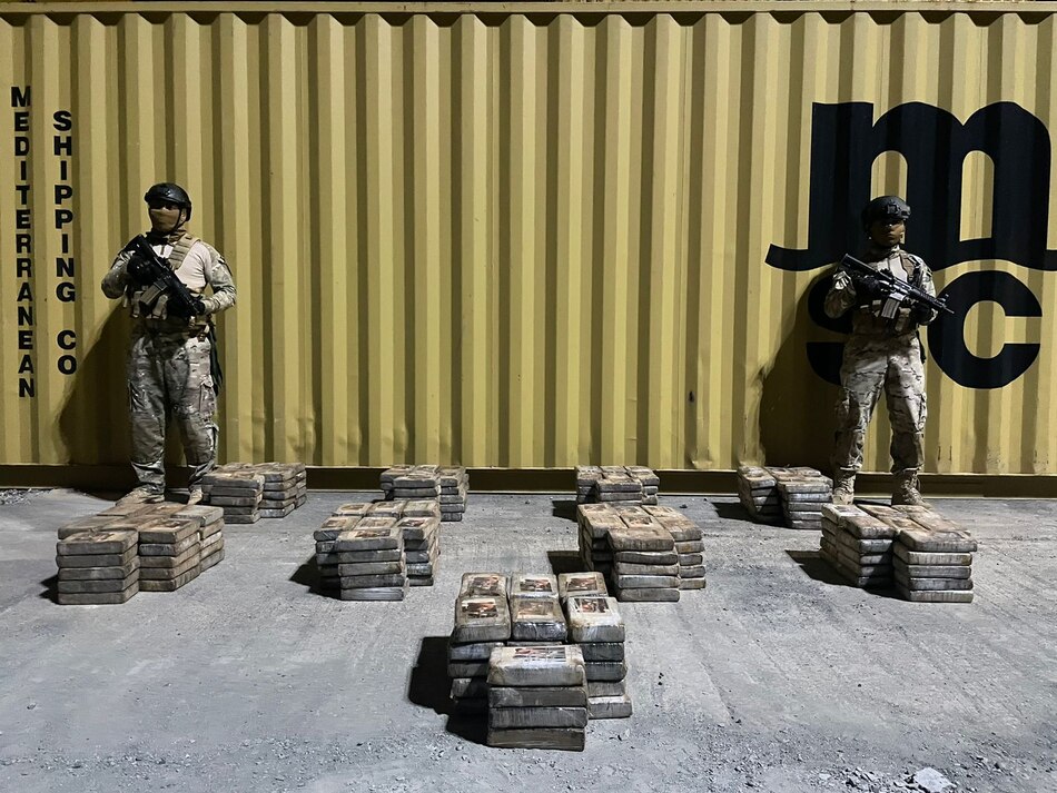 En la provincia de Colón decomisan cocaína oculta en un contenedor con destino a Bélgica y Francia