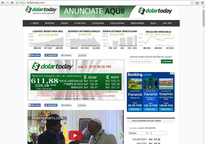 Dolar negro en Venezuela llega a 600 bolívares; salario se reduce a 12 dólares al mes