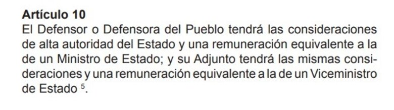 Fracasa intento de aumentar salario del Defensor del Pueblo a $10,000 mensuales