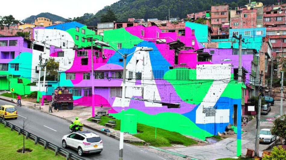 Un mural por la paz en Bogotá