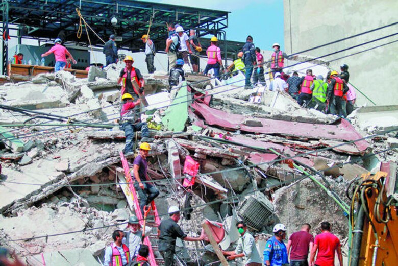 Suben a 224 los muertos por terremoto en México