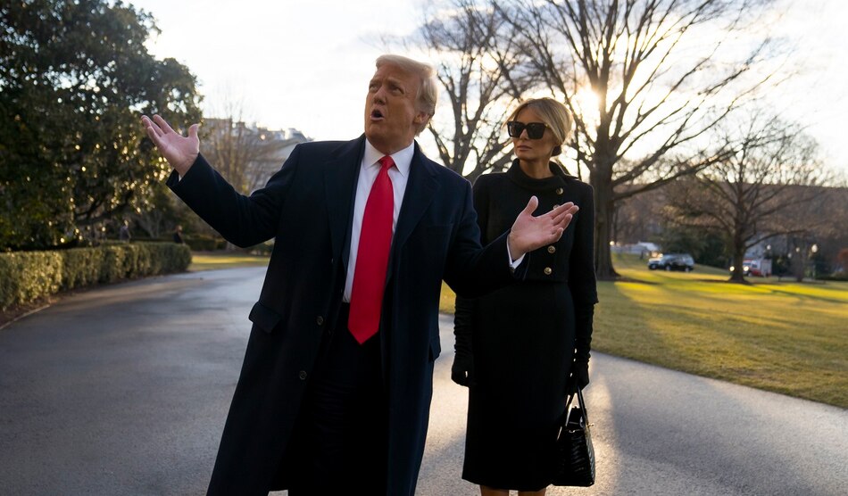 Donald y Melania Trump fueron discretamente vacunados en enero