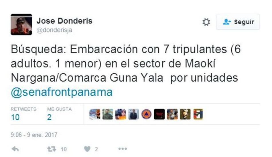 Rescatan lancha con seis adultos y un niño en Guna Yala