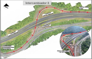 A partir de este jueves habilitarán un tercer carril hacia Loma Cová y 7 de Septiembre, en Arraiján