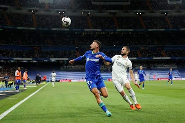 Asensio da la victoria al Real Madrid y el Getafe seguirá en descenso
