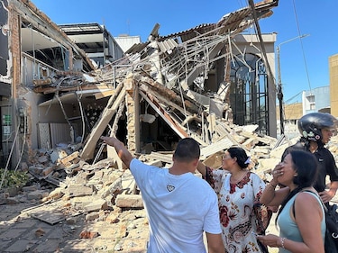 Las impactantes imágenes de los destrozos causados por el potente terremoto que sacudió Colombia
