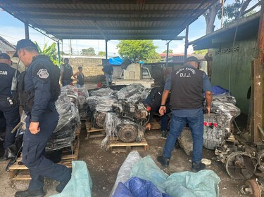 Motores sin inscripción y con alteraciones fueron hallados en una residencia