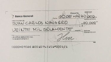 Blue Apple Services aportó 20 mil dólares a la campaña de Juan Carlos Navarro