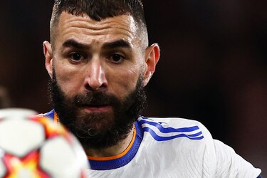 Karim Benzema, de tres en tres en Europa