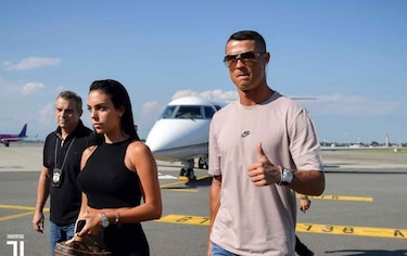 Cristiano Ronaldo ya está en Turín