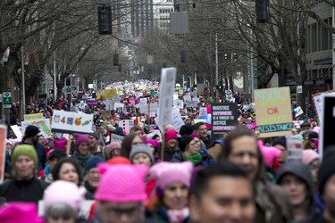 Gigantesca segunda 'Marcha de las mujeres' anti Donald Trump