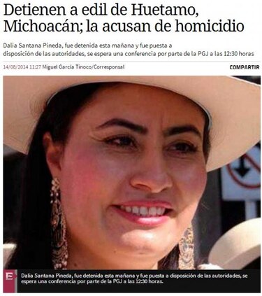 Detienen en México a alcaldesa acusada de asesinato y extorsión