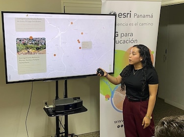 Estudiante de la UTP gana premio de tecnología geoespacial y representará a Panamá en Estados Unidos
