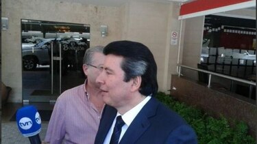 Moncada Luna con Pipo Virzi; Popi Varela con Benicio Robinson
