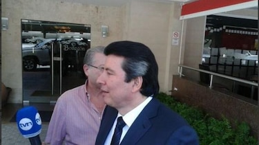 Moncada Luna con Pipo Virzi; Popi Varela con Benicio Robinson