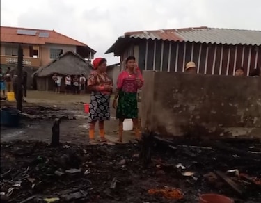300 personas afectadas por incendio en Tubualá, comarca Guna Yala