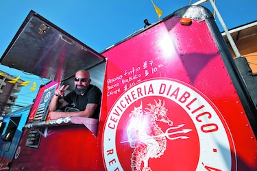 Para el calor, ceviche y cerveza