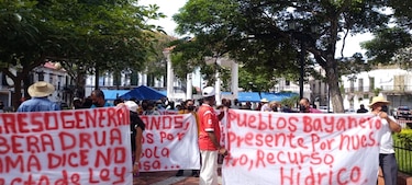 Chepanos protestan para exigir a Cortizo que vete el proyecto 241 sobre el lago Bayano