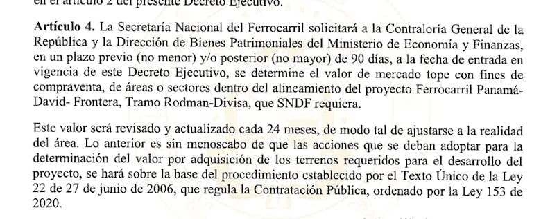 Proyecto del tren Panamá–David entra en fase de avalúo para la adquisición de terrenos