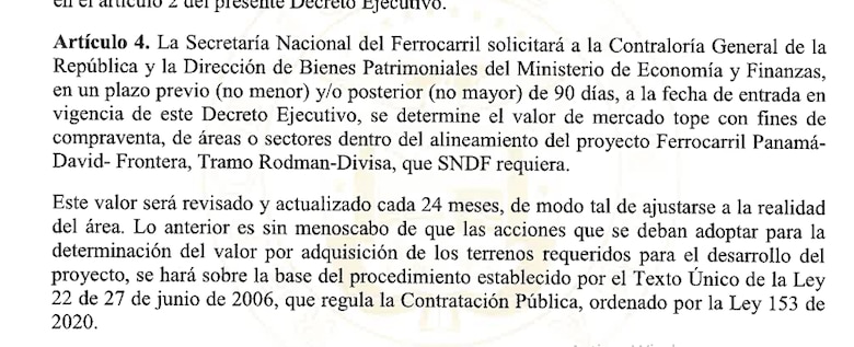 Proyecto del tren Panamá–David entra en fase de avalúo para la adquisición de terrenos