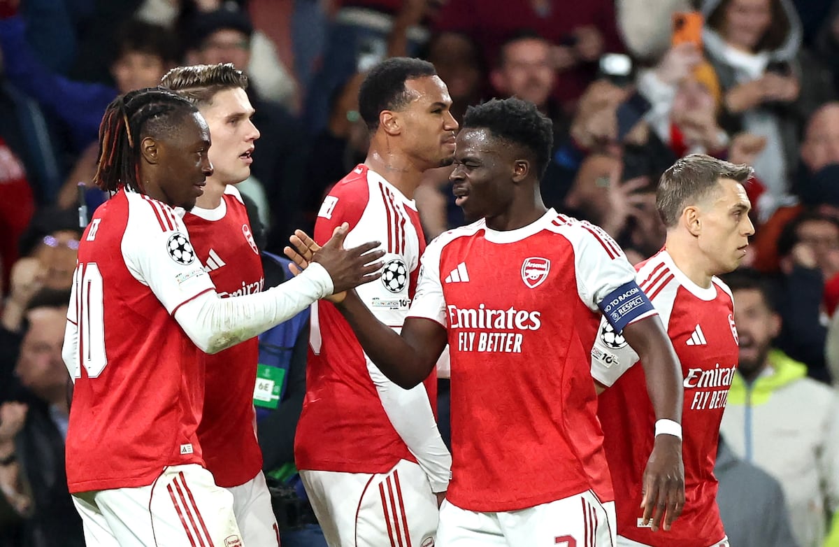Saka mete al Arsenal en su segunda final de la UEFA Champions League