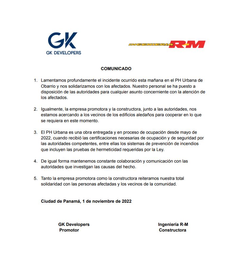 Fuerte explosión en Obarrio: hay 21 heridos, dos de gravedad; 600 personas fueron evacuadas