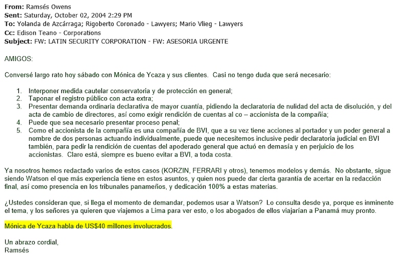 López Aliaga y los Panama Papers