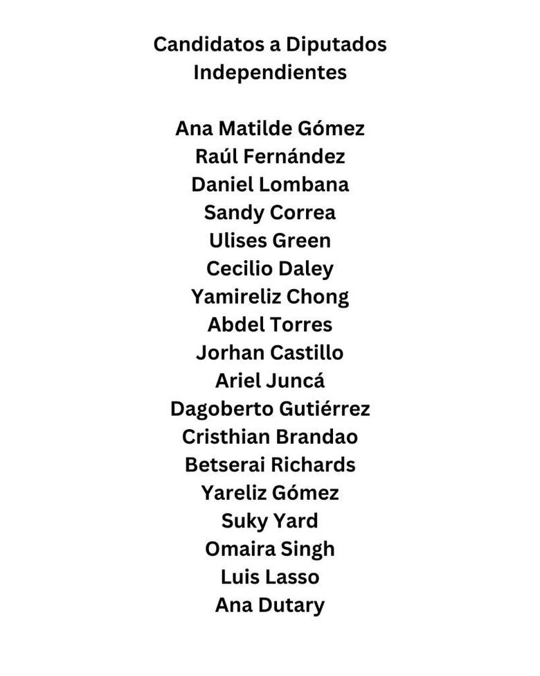 Candidatos por la libre postulación solicitan al Gobierno que retire a Panamá del Parlacen