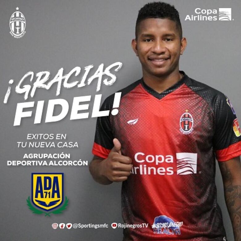 El defensor panameño Fidel Escobar firma con el Alcorcón de la segunda de España