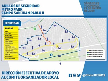 Hay 57 planes de acción en materia de seguridad por la celebración de la JMJ