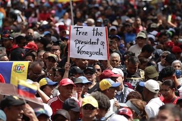 El chavismo convoca una ‘gran marcha nacional’ una semana después de la captura de Maduro