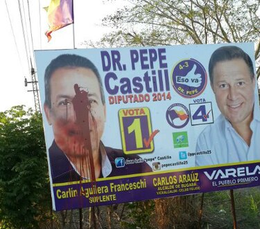 Candidato denuncia vandalismo en Chiriquí