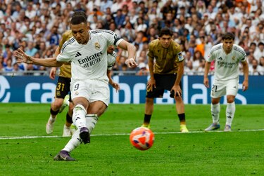 Mbappé, máximo goleador de LaLiga española en su primera temporada